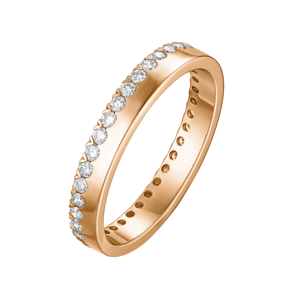 Кольцо из красного золота с бриллиантами Sweet Memories. Артикул: 110786120101 - Ювелирный Дом SOVA Jewelry House 
