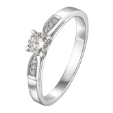 Кольцо из белого золота с бриллиантами Dress code. Артикул: 110896420201 - Ювелирный Дом SOVA Jewelry House 