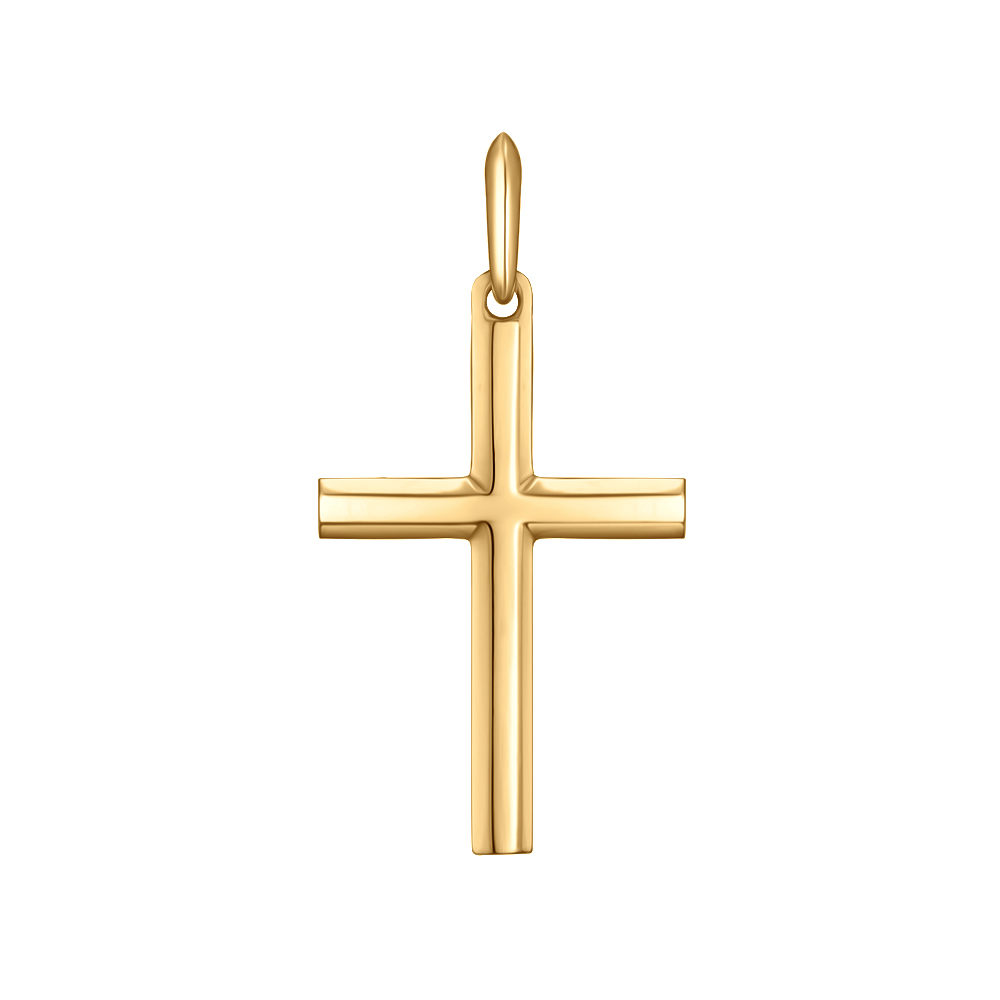 Крестик из желтого золота Всегда рядом. Артикул: 300840610301 - Ювелирный Дом SOVA Jewelry House