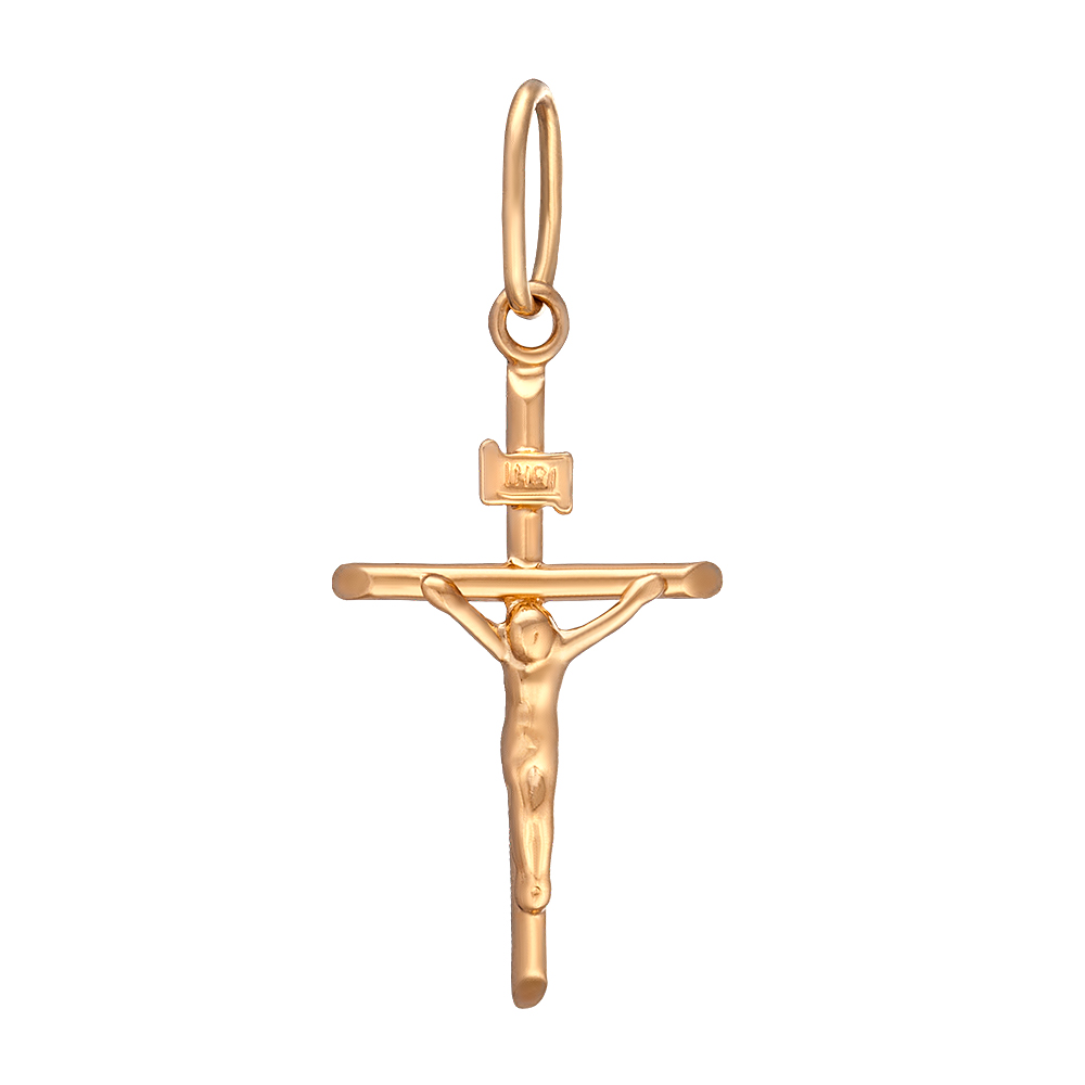 Крестик из красного золота Всегда рядом. Артикул: 300441510101 - Ювелирный Дом SOVA Jewelry House