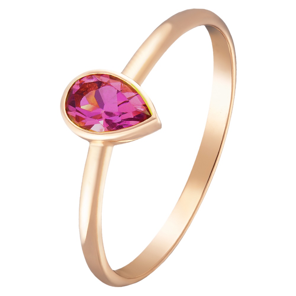 Кольцо из красного золота с Гранат пиропом Акварель. Артикул: 110374010101 - Ювелирный Дом SOVA Jewelry House 