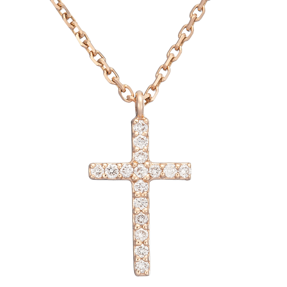 Крестик из красного золота с бриллиантами SOVA Classic. Артикул: 710367020101 - Ювелирный Дом SOVA Jewelry House