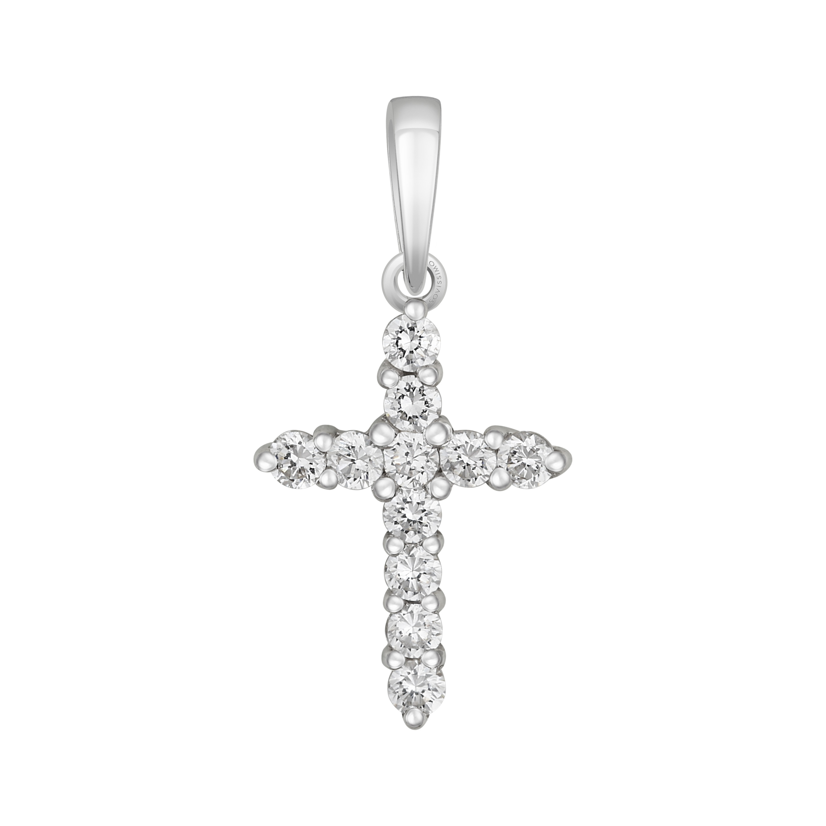 Крестик из белого золота с бриллиантами SOVA Classic. Артикул: 310078520204 - Ювелирный Дом SOVA Jewelry House