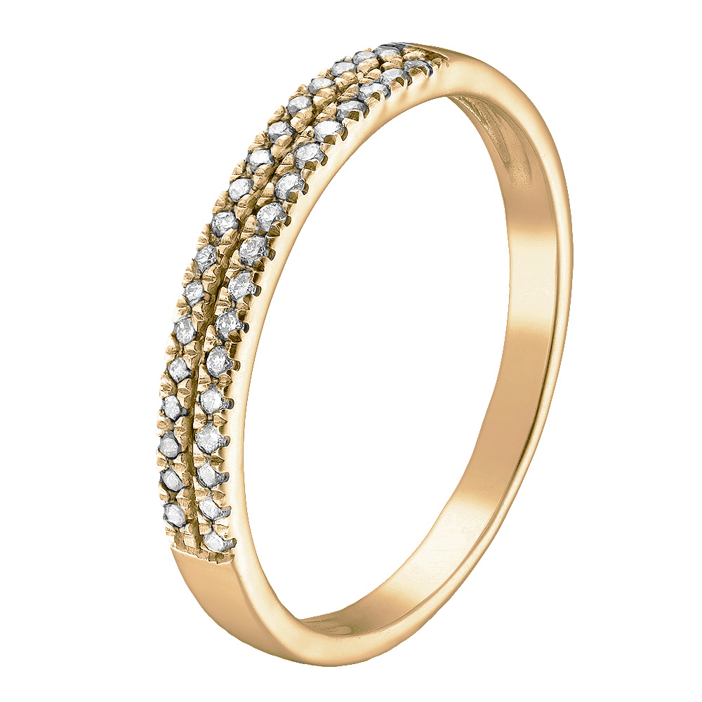 Кольцо из желтого золота с бриллиантами Dress code. Артикул: 119102820302 - Ювелирный Дом SOVA Jewelry House 