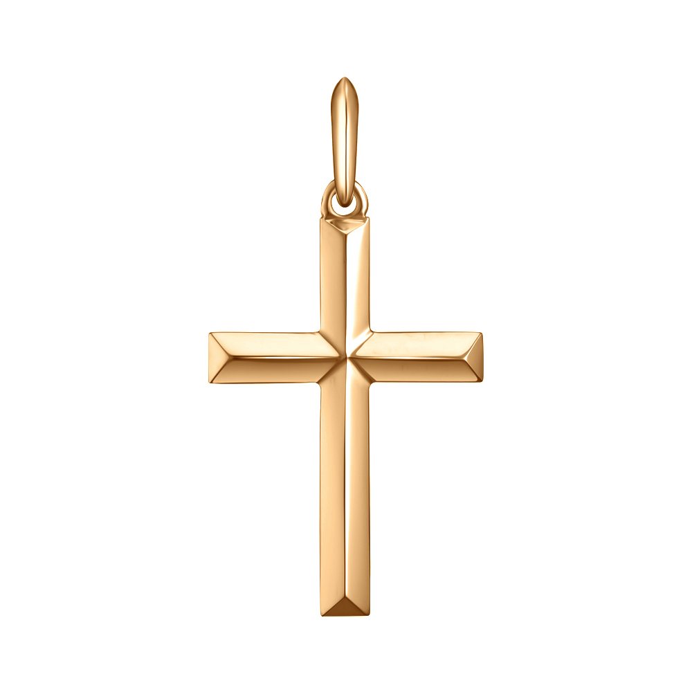 Крестик из красного золота Всегда рядом. Артикул: 300840710101 - Ювелирный Дом SOVA Jewelry House