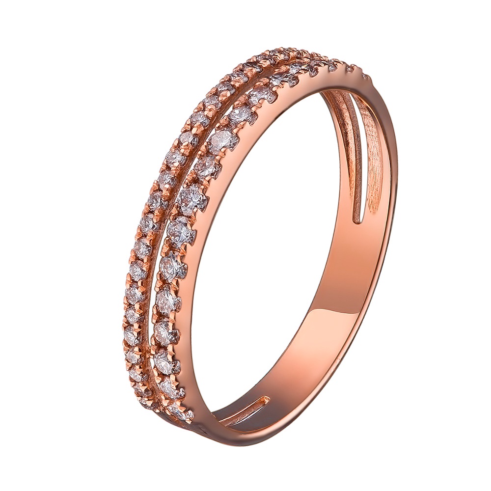 Кольцо из красного золота с бриллиантами Dress code. Артикул: 110596820101 - Ювелирный Дом SOVA Jewelry House 