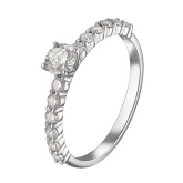 Кольцо из белого золота Dress code. Артикул: 110896220201 - Ювелирный Дом SOVA Jewelry House 