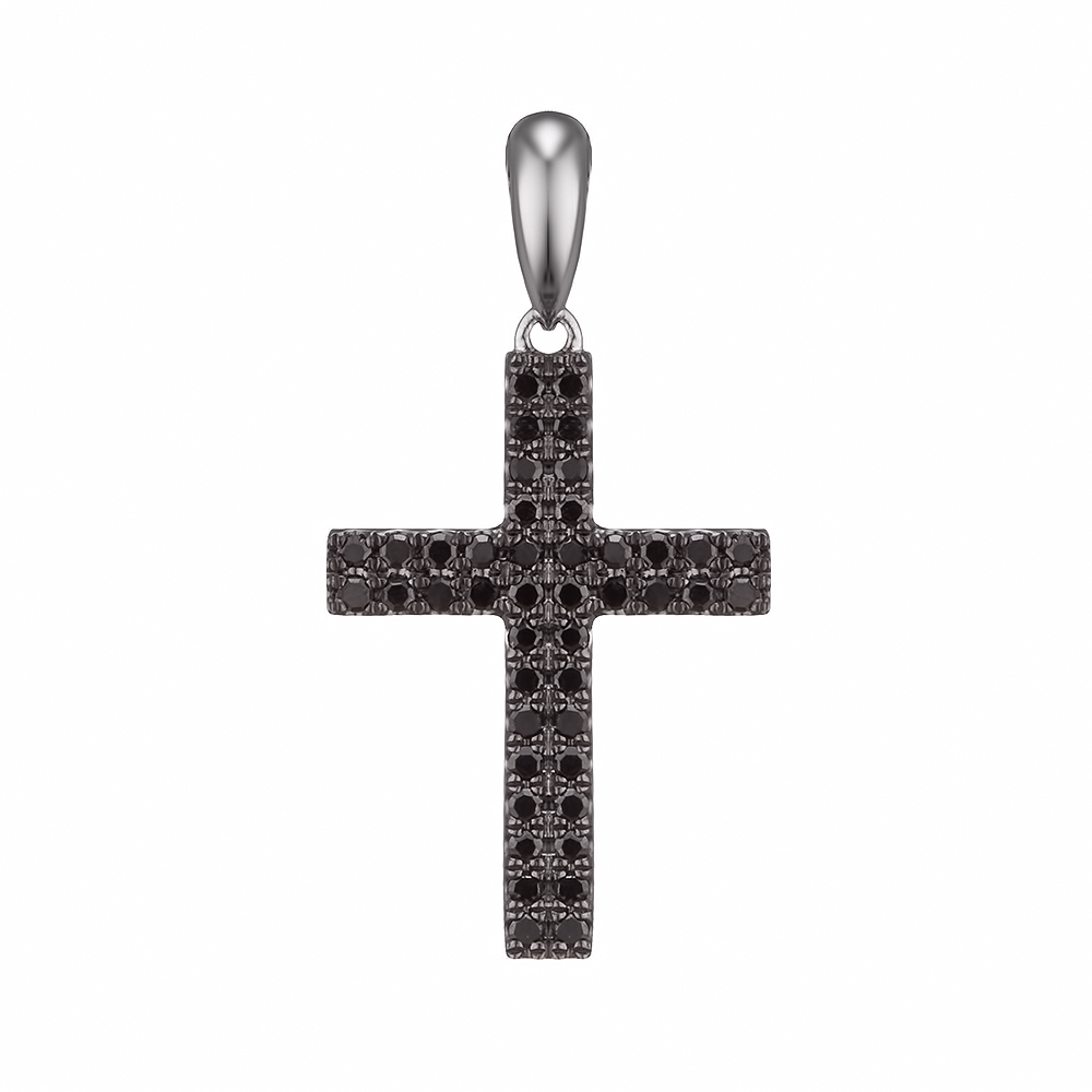 Крестик из белого золота с бриллиантами SOVA Classic. Артикул: 310515320202 - Ювелирный Дом SOVA Jewelry House