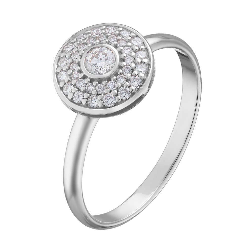 Кольцо из белого золота с бриллиантами Dress code. Артикул: 119139120201 - Ювелирный Дом SOVA Jewelry House 