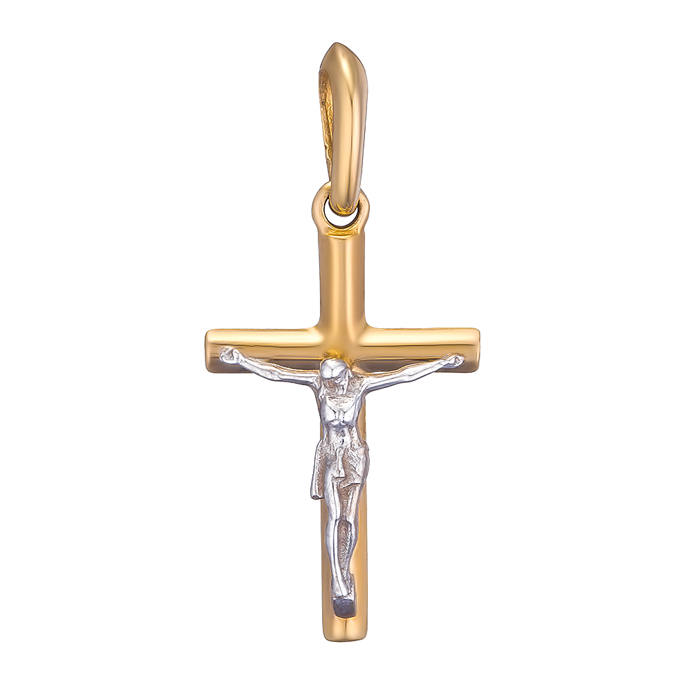 Крестик из желтого золота Всегда Рядом. Артикул: 300563913201 - Ювелирный Дом SOVA Jewelry House