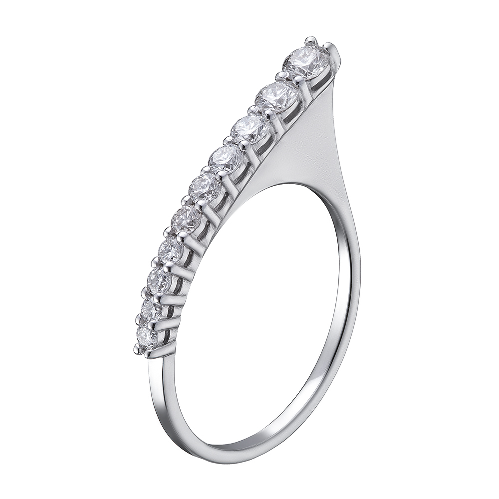 Кольцо из белого золота с бриллиантами Dress code. Артикул: 110545020201 - Ювелирный Дом SOVA Jewelry House 