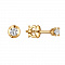 Серьги из желтого золота с бриллиантами Dress code. Артикул: 210869520301 - Ювелирный Дом SOVA Jewelry House