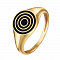 Кольцо из желтого золота с эмалью Savanna. Артикул: 119190010301 - Ювелирный Дом SOVA Jewelry House 