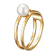 Кольцо из желтого золота Идеал с жемчугом. Артикул: 119102510301 - Ювелирный Дом SOVA Jewelry House 