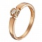 Кольцо из красного золота с бриллиантом SOVA Classic. Артикул: 110407920101 - Ювелирный Дом SOVA Jewelry House 