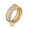 Кольцо из желтого золота с бриллиантами Dress code. Артикул: 110759120301 - Ювелирный Дом SOVA Jewelry House 