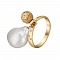 Кольцо из желтого золота с жемчугом и бриллиантами Sophie. Артикул: 119181020301 - Ювелирный Дом SOVA Jewelry House 