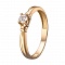 Кольцо из желтого золота с бриллиантом Dress code. Артикул: 119138520301 - Ювелирный Дом SOVA Jewelry House 