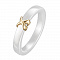 Кольцо из желтого золота и керамики Smart & Beautiful. Артикул: 110372410301 - Ювелирный Дом SOVA Jewelry House 