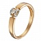 Кольцо из красного золота с бриллиантом SOVA Classic. Артикул: 110407921201 - Ювелирный Дом SOVA Jewelry House 