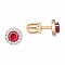 Серьги из красного золота с гранатом SOVA Classic. Артикул: 219052910109 - Ювелирный Дом SOVA Jewelry House