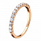 Кольцо из красного золота с бриллиантом Dress Code. Артикул: 110539420101 - Ювелирный Дом SOVA Jewelry House 