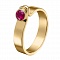 Кольцо из желтого золота с рубином Акварель. Артикул: 119143820301 - Ювелирный Дом SOVA Jewelry House 