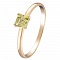 Кольцо из желтого золота с хризолитом Акварель. Артикул: 110374100301 - Ювелирный Дом SOVA Jewelry House 
