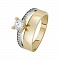 Кольцо из желтого золота с фианитами SOVA Classic. Артикул: 110143010301 - Ювелирный Дом SOVA Jewelry House 