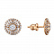 Серьги из красного золота с бриллиантами Dress Code. Артикул: 210730720101 - Ювелирный Дом SOVA Jewelry House