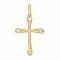 Крестик из желтого золота с бриллиантом Акварель. Артикул: 310356820301 - Ювелирный Дом SOVA Jewelry House
